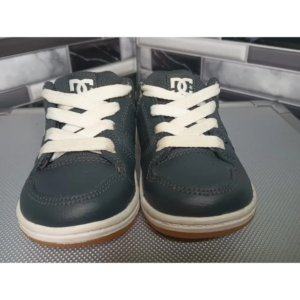 DC Kids Toddler Shoes - Black And White Skateboard Shoes Size 5T